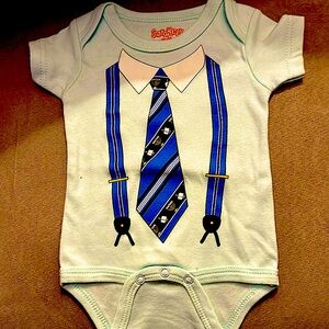 Sara Kety Chanukah Onesie Boy 0-6m new without tickets Light Blue